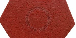 60mm Red Concrete Hexagonal Paver Block