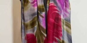 Wool Hand Printed Modern Art Scarve