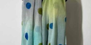 Wool Silk Hand Printed Fashion Stole