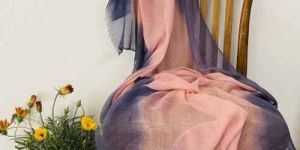 Wool Silk Tie Dye Premium Soft Scarve