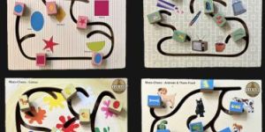 wooden maze chase educational learning board