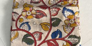 Silk Kalamkari Hand Block Printed Saree