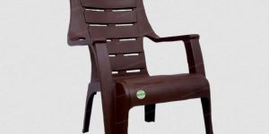 Dark Brown Plastic Arm Chair