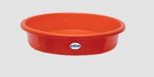 Red Plain Plastic Basin