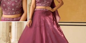 Royal Velvet Embroidered Bridal Lehenga Choli