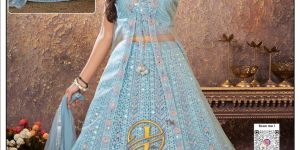 Traditional Georgette Embroidered Wedding Lehenga