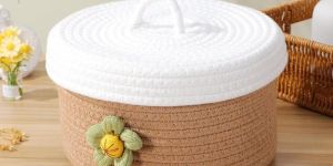 Cotton Jute Basket