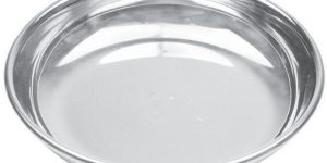 Stainless Steel Round Halwa Plate