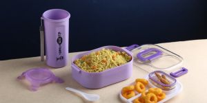 Microwave Safe Lunch Box with Bottle