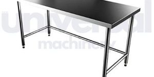 Silver Stainless Steel Service Table