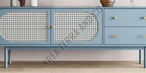 Blue Wooden TV Unit