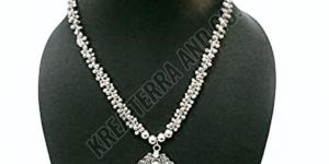 Ladies Oxidized Silver Necklace Set