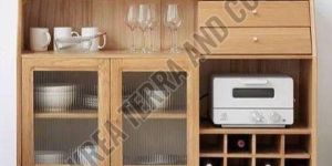 Modular Solid Wood Bar Cabinet