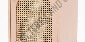 Rectangular Wooden Side Tables with Cane Work