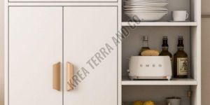 White Wooden Crockery Cabinet