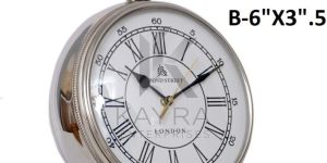 Analog Clock Aluminium Table Clock