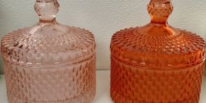 Clear Glass Candy Jar