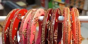 Multicolor Lac Bangles Kada Set