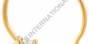 Gold Diamond Nose Pin