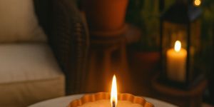 Metal Diya Scented Candles