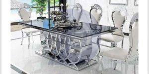 Stainless Steel Dining Table Set