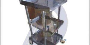 Stainless Steel ECG Wheel Trolley