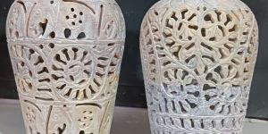 Flower Pot Soap Stone Handicrafts