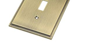 Rectangular Brass Switch Plate