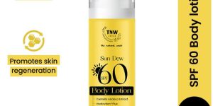tnw sun dew spf 60 body lotion