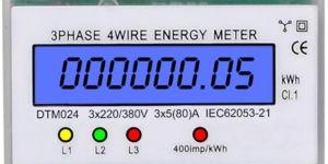 3PH 4W Kwh Dir Base Mtg 240V 10-40A ACC 1 WR301BC6D20
