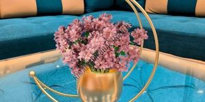 Table Top Moon Shape Flower Pot