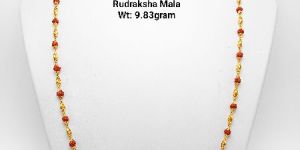 22KT New Design Gold Rudraksha Mala
