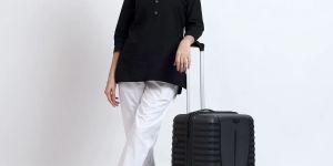 White Comfortable Women Cotton Pant