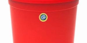 Red Round Plastic Flower POT