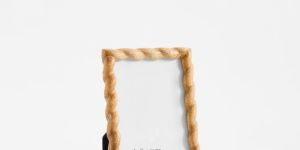 Twisted Brown Wood Photo Frame