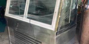 Stainless Steel Moveable Fish Display Counter