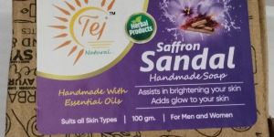 100gm Saffron Sandal Handmade Soap