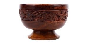 wooden base bowl