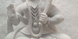 Betha Hanuman White Marble Statue,4 Inch Rs 42,000