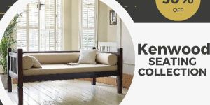 Wooden Two Seater Sofa