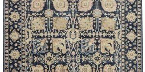 Viraaj Traditional Hand Knotted Blue Carpet