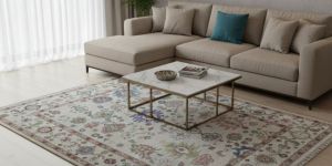 Viraaj Traditional Hand Knotted Oushak Style Carpet