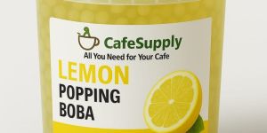 Lemon Popping Boba Tea