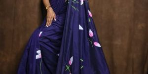 Khadi Cotton Hand Painted Sarees