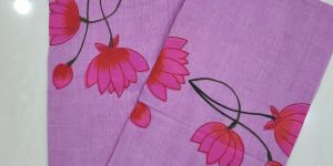 Pure Mul Cotton Hand Painted Saree Without Blouse Piece