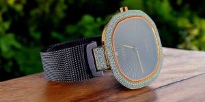 Premium Real Diamond Accent Watch