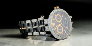 Refined Moissanite Diamond Studded Brilliance Watch