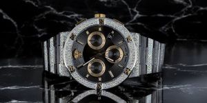 Signature Hip Hop Moissanite Diamond Studded Watch