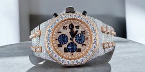 Ultimate Shine Moissanite Diamond Studded Watch