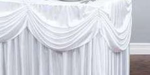 White Table Frill